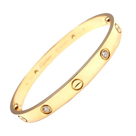 cartier love bracelet 4 diamonds|cartier love bracelet pricing.